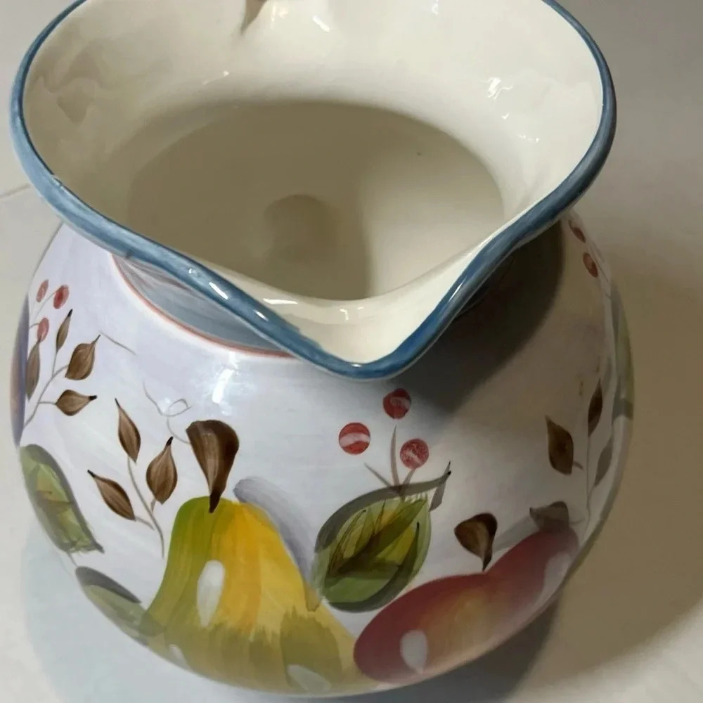 Vintage Black Forest Fruit dinnerware Heritage Mint Size 7 3/4H X 9 5/8 W X 7D - Picture 2 of 16